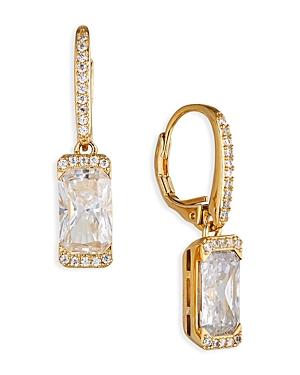 Nadri Chateau Crystal Drop Hoop Earrings