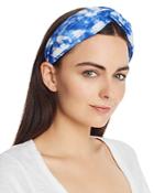 Aqua Blue Tie-dyed Twist Headband - 100% Exclusive