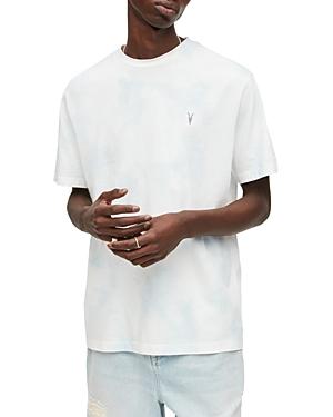 Allsaints Hurley Cotton Tie Dyed Embroidered Logo Tee