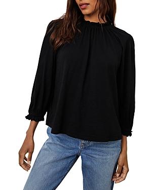 Velvet By Graham & Spencer Barbara Cotton Puff Sleeve Top