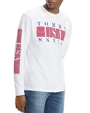 Tommy Jeans Striped Logo-print Long-sleeve Tee