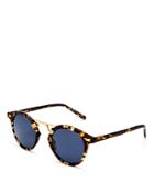 Krewe Unisex St. Louis 24k Polarized Round Sunglasses, 46mm