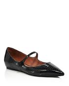 Tabitha Simmons Women's Hermione Snake-embossed Flats