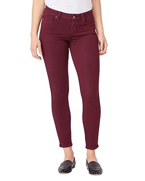 Paige Verdugo Ankle Skinny Jeans In Vintage Deep Berry