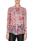 The Kooples Lily Of The Valley Silk Shirt