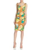 Tracy Reese Printed Ruched Dress