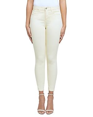 L'agence Margot High Rise Skinny Jeans In Pale Banana
