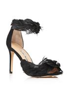 Charles David Women's Collector Feather-embellished High-heel Sandals