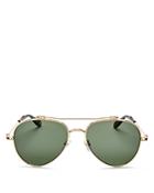 Givenchy Double Brow Bar Aviator Sunglasses, 58mm