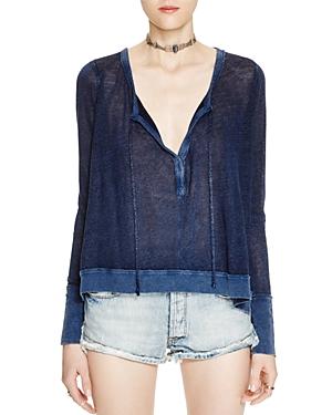 Free People Affogato Hacci Top