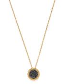Bloomingdale's Black Diamond Disc Pendant Necklace In 14k Yellow Gold, 0.2 Ct. T.w. - 100% Exclusive