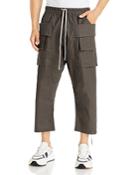 Drkshdw Rick Owens Cropped Drawstring Cargo Pants