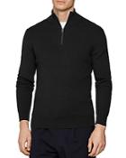 Reiss Campbell Ribbed Half-zip Sweater