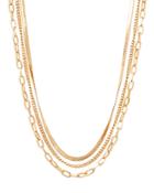 Aqua Triple Layered Chain Necklace, 15.5 - 100% Exclusive