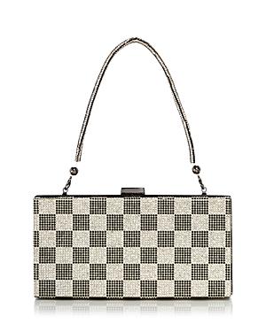 Aqua Sparkling Checker Box Clutch - 100% Exclusive