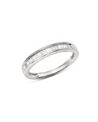 Bloomingdale's Diamond Tapered Baguette Channel Band In 14k White Gold, 0.15 Ct. T.w. - 100% Exclusive