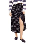 Free People Retro Love Printed Button-front Midi Skirt