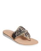 Jack Rogers Women's Boating Jack Leather Thong Sandals