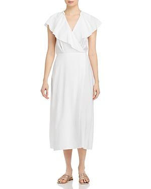 Vince Ruffled Flutter Sleeve Dress