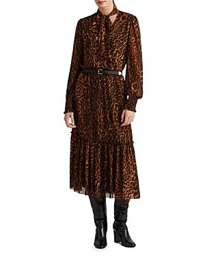 Lauren Ralph Lauren Animal Print Midi Dress