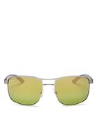 Ray-ban Men's Chromance Polarized Brow-bar Aviator Sunglasses, 58mm