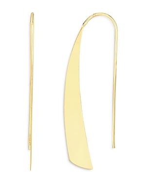 Moon & Meadow 14k Yellow Gold Crescent Threader Earrings - 100% Exclusive