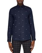 Ted Baker Thecoop Transport Coupe Regular Fit Button-down Shirt