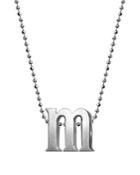 Alex Woo Sterling Silver Little Letter A Necklace, 16