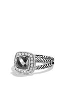 David Yurman Petite Albion Ring With Hematine & Diamonds
