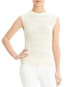 Theory Sleeveless Cable-knit Top