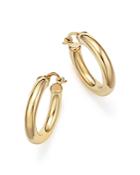14k Yellow Gold Tube Hoop Earrings - 100% Exclusive