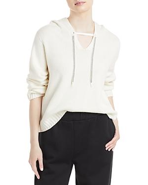 Fabiana Filippi Ribbed Wool Blend Hoodie