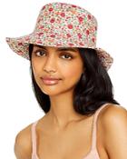 Aqua Floral Print Bucket Hat - 100% Exclusive