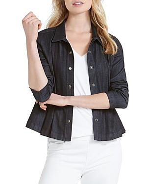 Nic+zoe Petites Stretch Denim Peplum Jacket