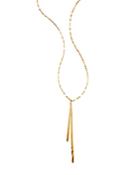 Lana Jewelry 14k Yellow Gold Bar Reflector Necklace, 18