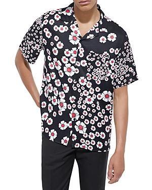 The Kooples Wako Short Sleeve Floral Print Shirt