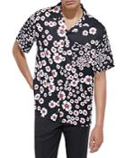 The Kooples Wako Short Sleeve Floral Print Shirt