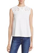 French Connection Ekon Embellished Jersey Top