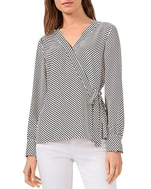 Vince Camuto Striped Wrap Top