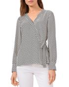 Vince Camuto Striped Wrap Top