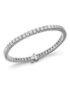 Princess-cut Diamond Tennis Bracelet In 14k White Gold, 10.20 Ct. T.w. - 100% Exclusive