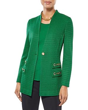 Misook Chain Trim Knit Blazer