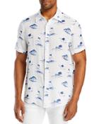 Vineyard Vines Scenic Print Linen Classic Shirt