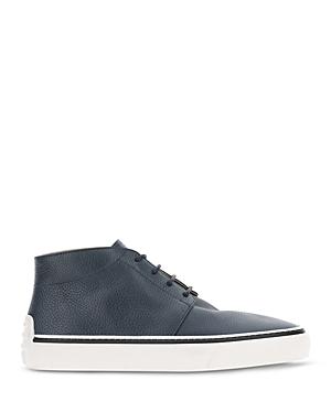 Tod's Men's Polacco Lace Up Textured Leather Desert Boots