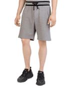 The Kooples Striped-waist Fleece Shorts