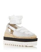 Stella Mccartney Women's Gaia Platform Wedge Espadrilles