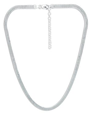 Aqua Herringbone Chain Collar Necklace, 18-20 - 100% Exclusive