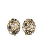 Karl Lagerfeld Paris Scattered Crystal Stud Earrings