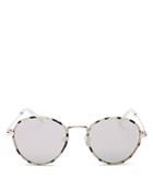 Le Specs Women's Zephyr Deux Mirrored Round Sunglasses, 52mm