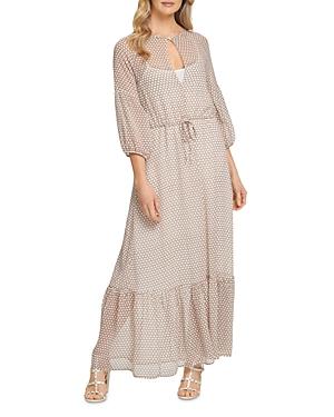 Dkny Printed Peasant Maxi Dress